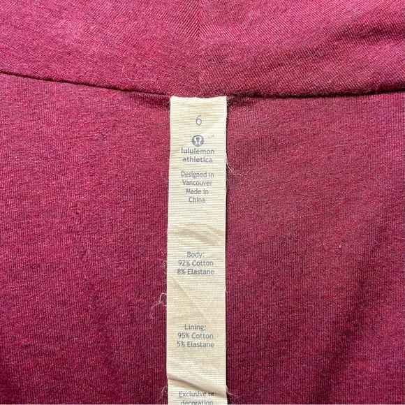 Authentic Lululemon Athletica Restore Wrap, Heathered Red Grape/Purple, Size 6 - Picture 12 of 14